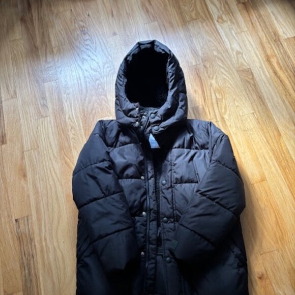 Gap Boys Black 10/12 Large Winter/Snow Coat with Detachable Hood - Picture 2 of 2